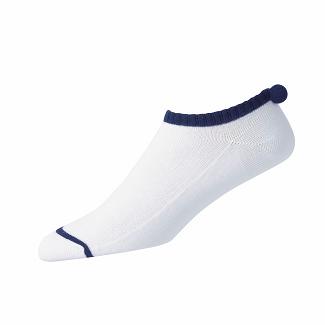 Women's Footjoy ProDry Golf Socks White/ Navy NZ-397883